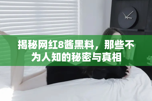 揭秘网红8酱黑料，那些不为人知的秘密与真相