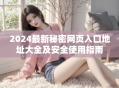 2024最新秘密网页入口地址大全及安全使用指南