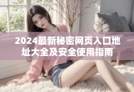 2024最新秘密网页入口地址大全及安全使用指南
