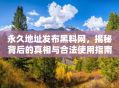 永久地址发布黑料网，揭秘背后的真相与合法使用指南