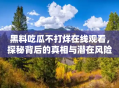 黑料吃瓜不打烊在线观看，探秘背后的真相与潜在风险