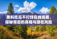 黑料吃瓜不打烊在线观看，探秘背后的真相与潜在风险