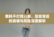 黑料不打烊八酱，信息背后的真相与风险深度解析