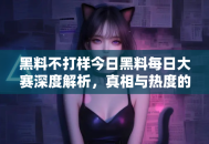 黑料不打样今日黑料每日大赛深度解析，真相与热度的碰撞