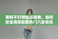 黑料不打烊吃瓜指南，如何安全高效获取热门八卦资讯
